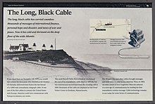 The Long Black Cable: Information sign at site of French Cable Hut, Eastham, Massachusetts The Long Black Cable.jpg