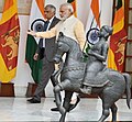 The Prime Minister, Shri Narendra Modi with the Prime Minister of the Democratic Socialist Republic of Sri Lanka, Mr. Ranil Wickremesinghe, at Hyderabad House, in New Delhi on October 05, 2016 (1).jpg