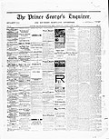 Thumbnail for Prince George's Enquirer and Southern Maryland Advertiser