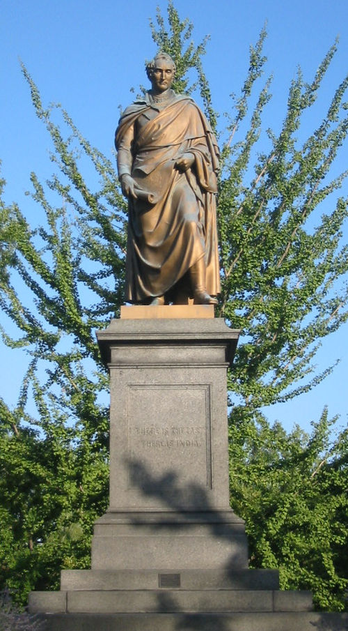 Statue of Benton by Harriet Hosmer erected in 1868 in St. Louis at Lafayette Park