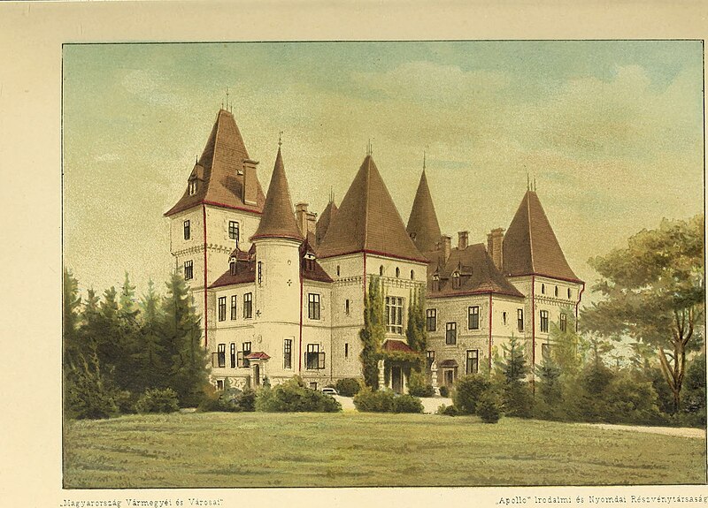 File:Tiszadob, Andrássy-kastély, Magyarország vármegyéi és városai (1894). (14585105009).jpg