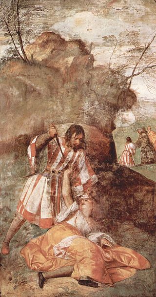 <i>Miracle of the Jealous Husband</i> 1511 painting by Titian