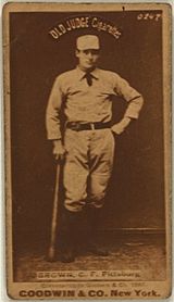 Tom Brown, the all-time leader in fielding errors as an outfielder Tom Brown.jpg