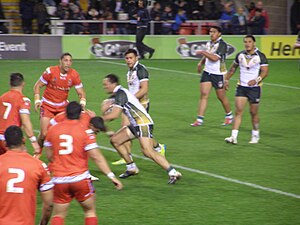 Tonga vs the Cook Islands at the 2013 Rugby League World Cup. Tonga v Cook Islands 2013 RLWC (3).jpg