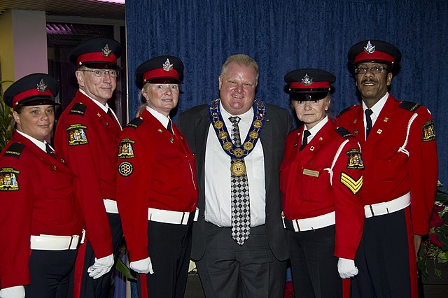 Ford at the annual Mayor's New Year's Levee at Toronto City Hall.