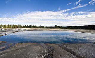 Turquoise Pool Hot spring in the Midway Geyser Basin of Yellowstone National Park, Wyoming