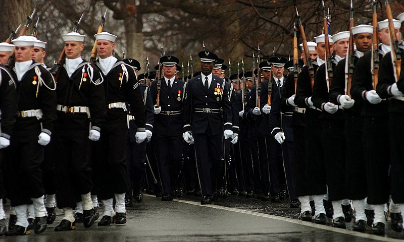 File:US Navy 040224-N-6213R-007 Members of the U.S. Forces Honor Guard march during the funeral for retired Adm. Thomas H. Moorer.jpg