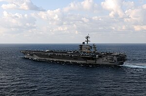 US Navy 120120-N-GZ832-928 The Nimitz-class aircraft carrier USS Carl Vinson (CVN 70) is underway in the Arabian Sea.jpg