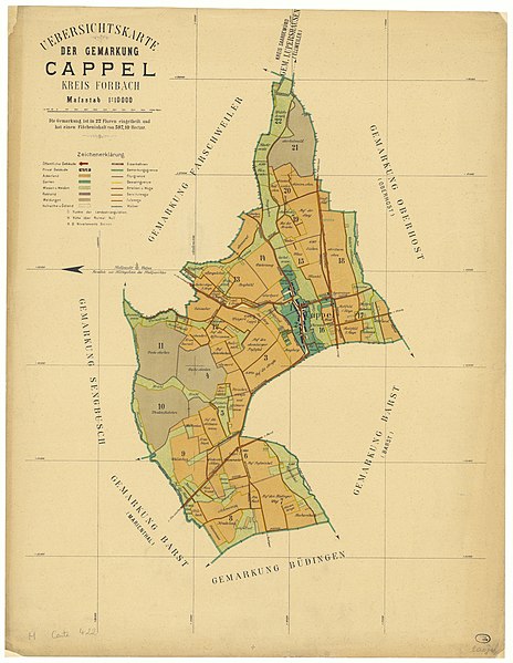 File:Uebersichtskarte der Gemarkung Cappel, Kreis Forbach - btv1b102250351.jpg