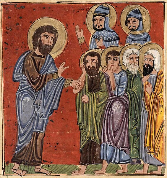File:Vatican Library, Ms. Syr. 559 Detail of f.28r, John the Baptist preaching.jpg