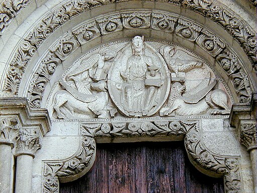 Verdun - Cathédrale Notre-Dame - Portail du Lion - Tympan