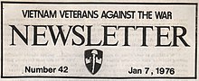 Wietnamscy weterani przeciwko wojnie Newsletter Masthead.jpg