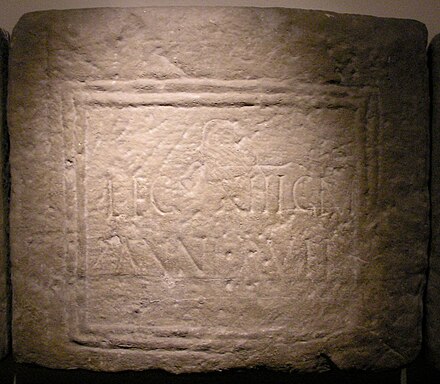 Dedication stone with inscriptions mentioning the Legio XIII Gemina