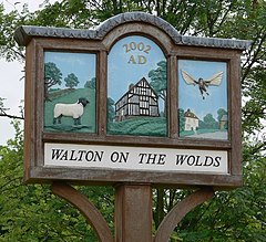 Walton auf dem Wolds-Dorfschild - geograph.org.uk - 878207.jpg