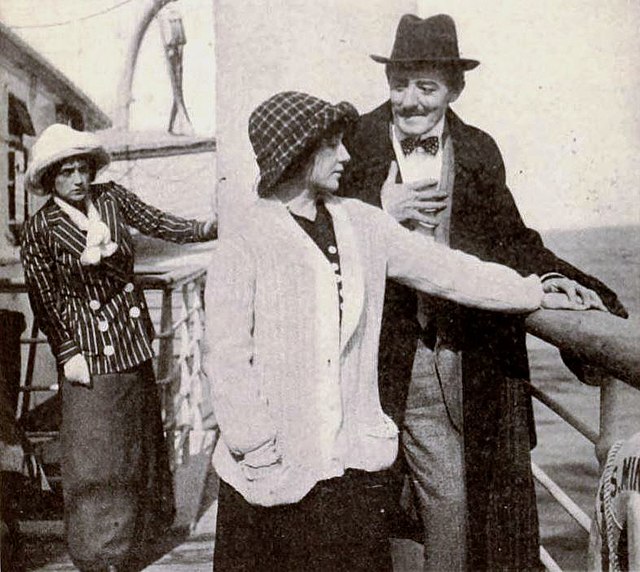 Film still with (from left) Miriam Nesbitt, Mary Fuller, and Marc McDermott