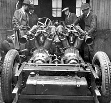 Showing the three engines