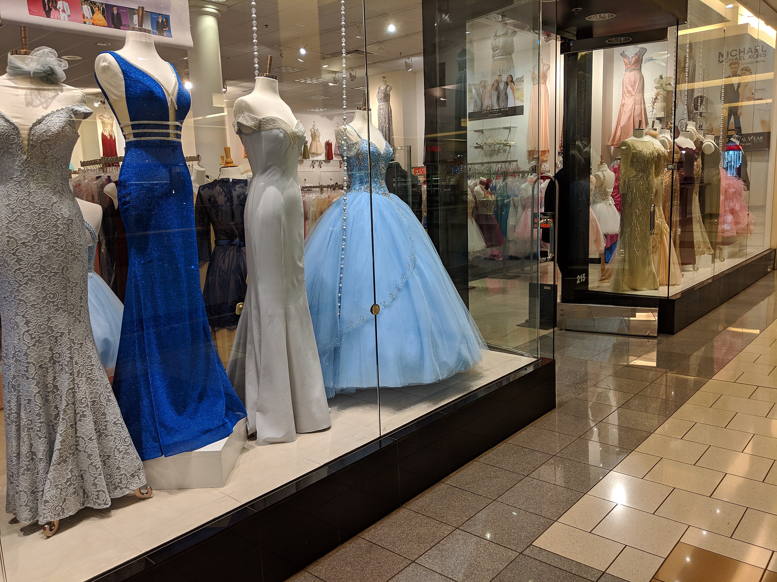 Formal Dress Window Display