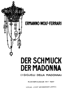 Página de título da redução para piano de 1912