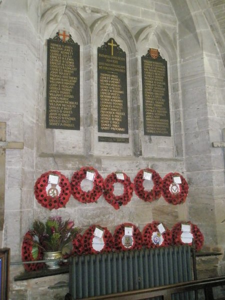 File:Wreaths beneath the war memorials - geograph.org.uk - 1444511.jpg