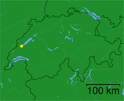 Yverdon-les-Bains na mapě