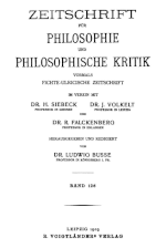 Thumbnail for Zeitschrift für Philosophie und philosophische Kritik