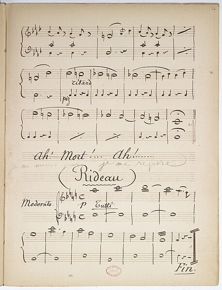 File:"André Gérard. Drame en 5 Actes. Musique de M. Ancessy.... Première Représentation le 30 Avril 1857. Odéon." Musique de scène pour la, pièce de Victor Séjour - btv1b525044130 (079 of 574).jpg