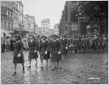 "Members of the 6888th Central Postal Directory Battalion take part in a parade ceremony in honor of Joan d'Arc at the marketplace where she was burned at the stake." - NARA - 531431.gif