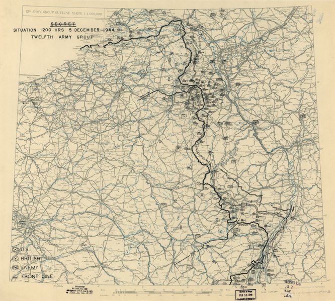 File:(December 5, 1944), HQ Twelfth Army Group situation map. LOC 2004630277.tif