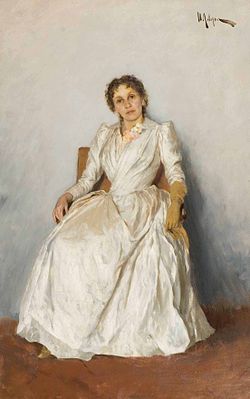 Исаак Левитан. Портрет Софьи Петровны Кувшинниковой (1888, музей-квартира И. И. Бродского).