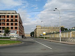 Uitzicht vanaf de dijk van Smolnaya