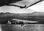 A 17 AOP Auster over Bouganville Island in February 1945