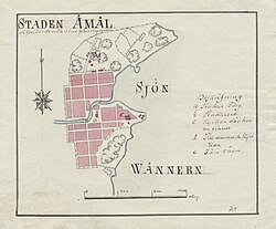 Åmål: Historia, Stadsbild, Kommunikationer