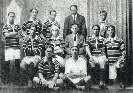The Flamengo team of 1914, when the club won its first Carioca championship.