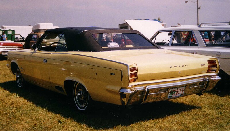 File:1968 AMC Rebel convertible rear.JPG