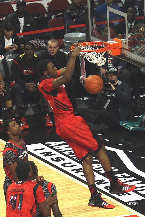 Wiggins dunking in the 2013 McDonald's All-American Boys Game