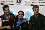 Miniatuur voor Bestand:2014 ISU Junior Grand Prix Final Lina Fedorova Maxim Miroshkin Vladislav Zhovnirski IMG 2180.JPG