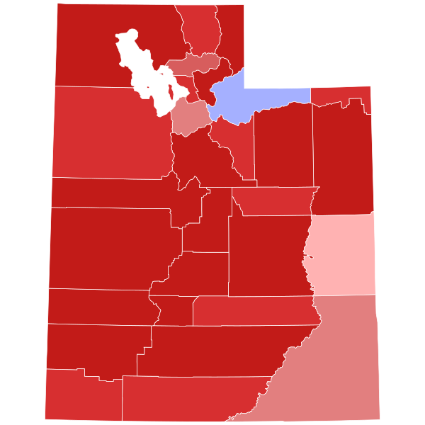 File:2016 United States Senate election in Utah results map by county.svg