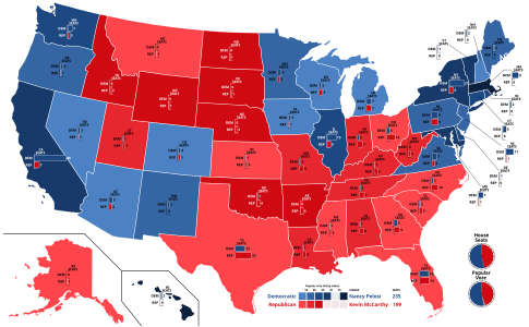 2018 US House of Representatives Election by States.svg