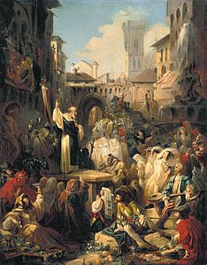 The Sermon of Girolamo Savonarola in Florence (1850s)