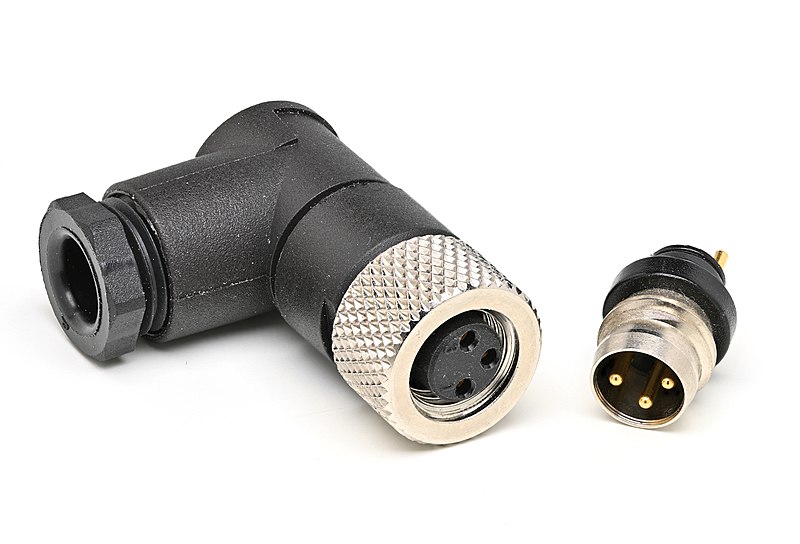 File:3-pin M8 plug and press-fit socket.jpg