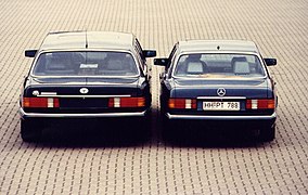 600-SGS-Royal und regulärer Mercedes-Benz (W126) im Vergleich.jpg