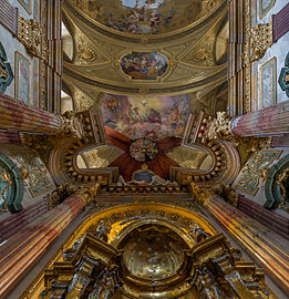 Ceiling above the main altar, Jesuit Church, Vienna