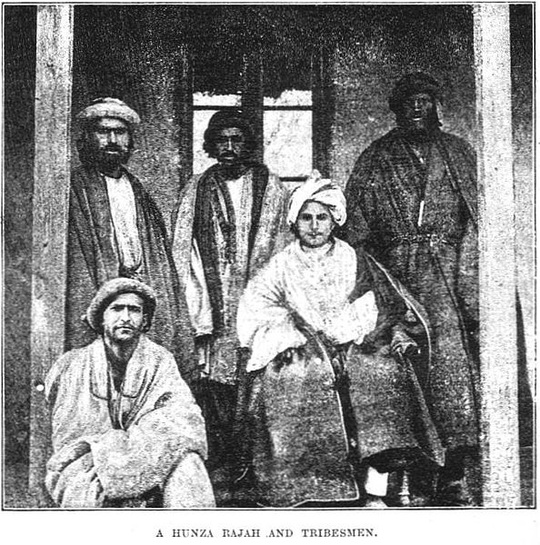 File:A Hunza Rajah and Tribesmen.jpg