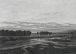 Johann Philipp Veith: Evening on the Elbe, 1832