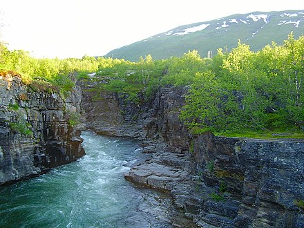 The Abiskojåkka river