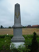 Monument au 308e RI, morts pour la France à la prise d'Ablaincourt, 7 novembre 1916.