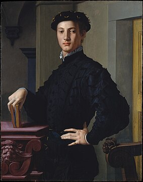 Bronzino, Portrait d'un jeune homme au livre, vers 1540, Metropolitan Museum of Art, New York.