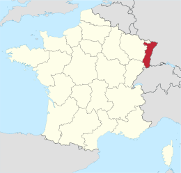 Alsace - Localisation