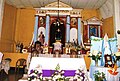 Altar mayor de la Parroquia San Caralampio.