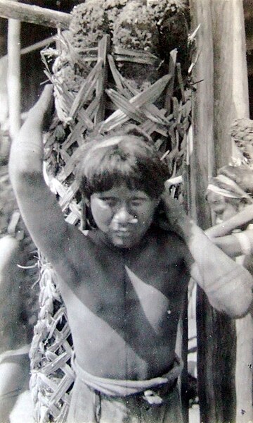 File:An indigenous youth carrying a load of rubber.jpg